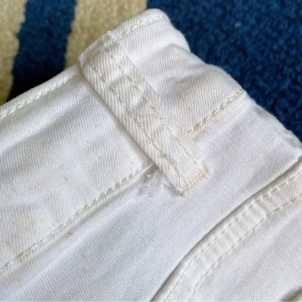 🐚 MISS BON WHITE COTTON HIGH WAIST JEAN SHORTS!